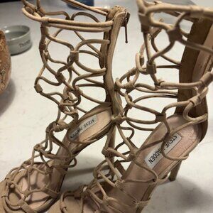 Steven Madden Suede Strappy Pumps